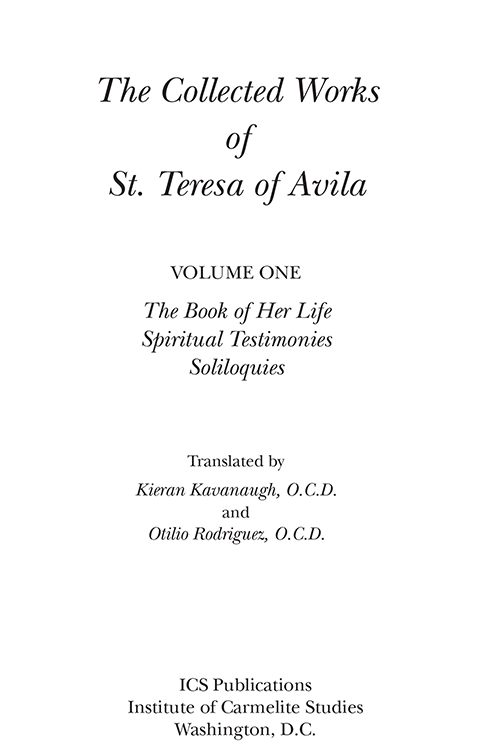 The Collected Works of St. Teresa of Avila