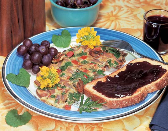 Garlic Mustard Omelette